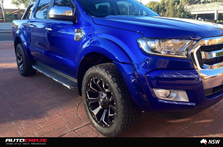FORD RANGER ASSAULT GLOSS BLACK MILLED ACCENTS